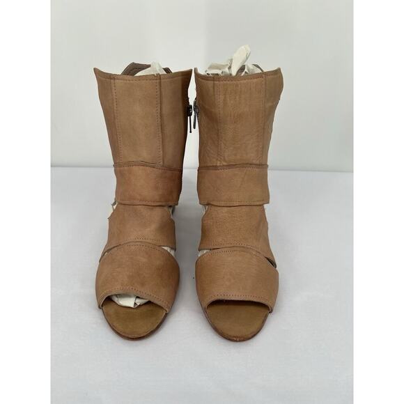 Free People Effie Block Heel Leather Ankle Boots, Women’s Size EU 41 US 10 - Picture 4 of 16